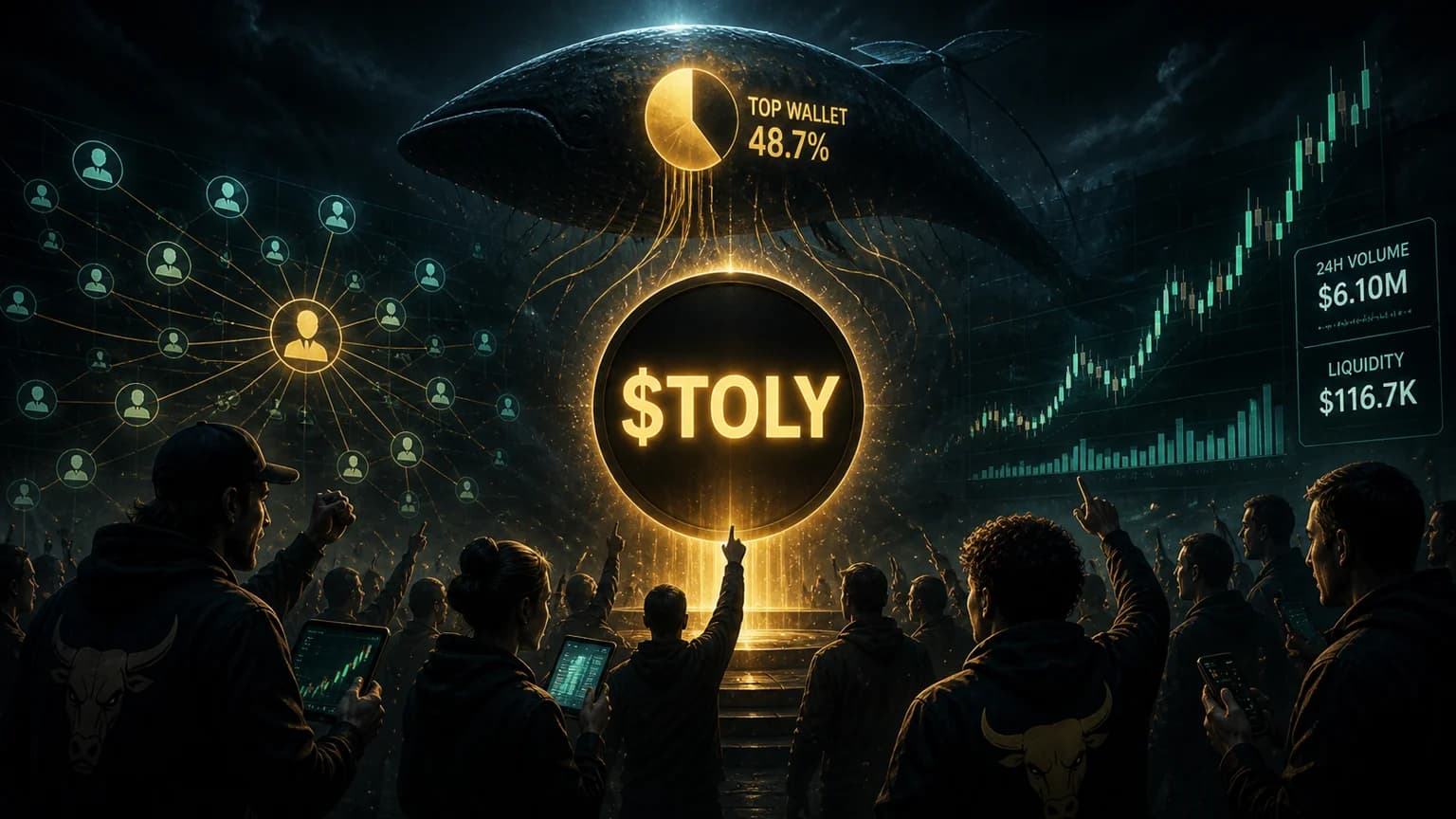 $TOLY Ripped 3,700% After CT Piled In, but One Wallet Still Warps the Entire Solana Cap Table