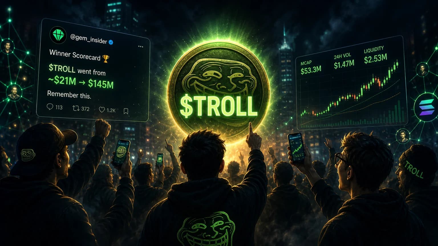 $TROLL Is No Longer Selling Discovery. It Is Selling Whether the Cycle Still Needs an Old Internet Winner on the Board