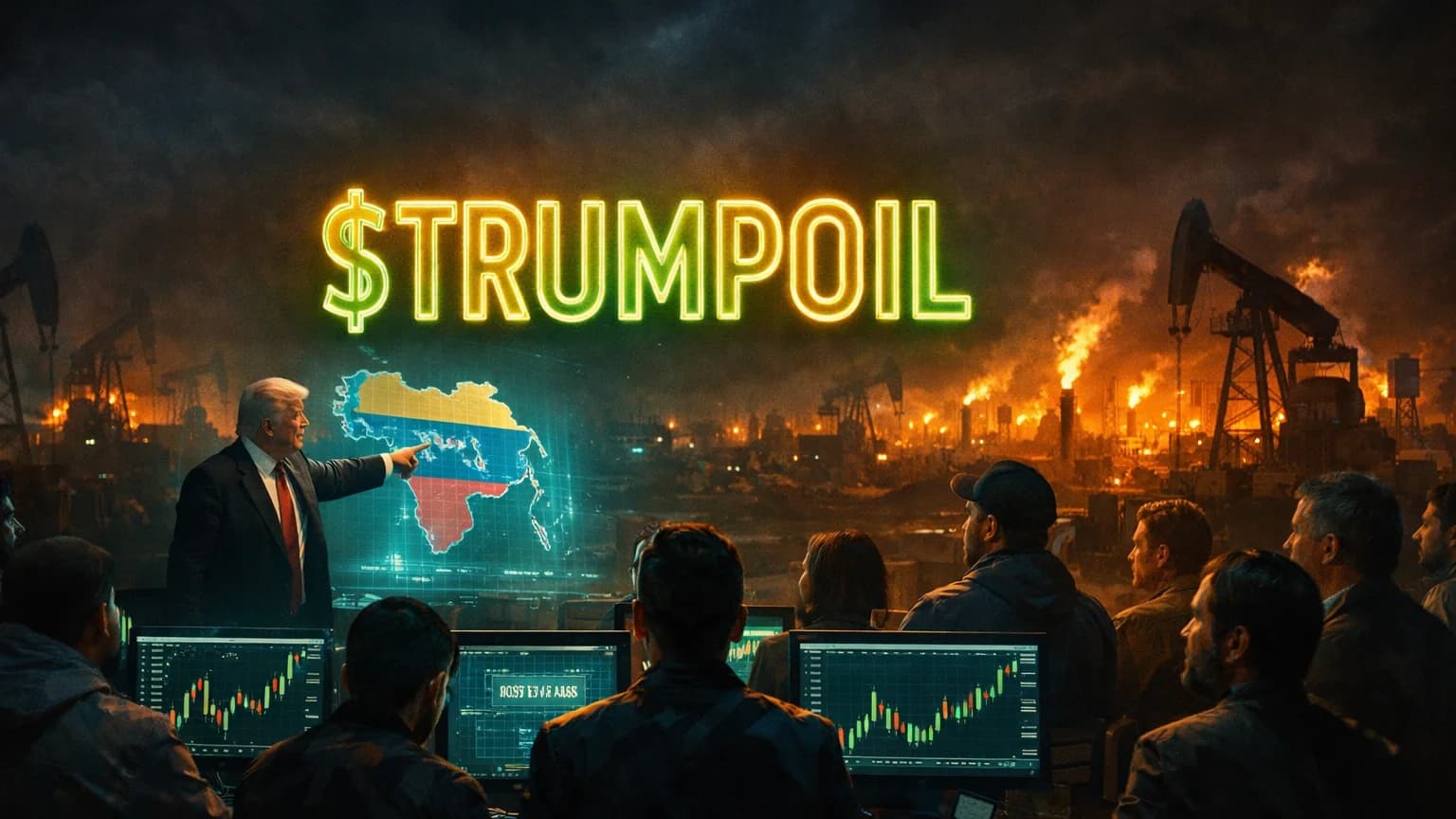 Trump's Venezuela Oil Grab Spawns a Meme Token — And It Just Pumped 1,321%