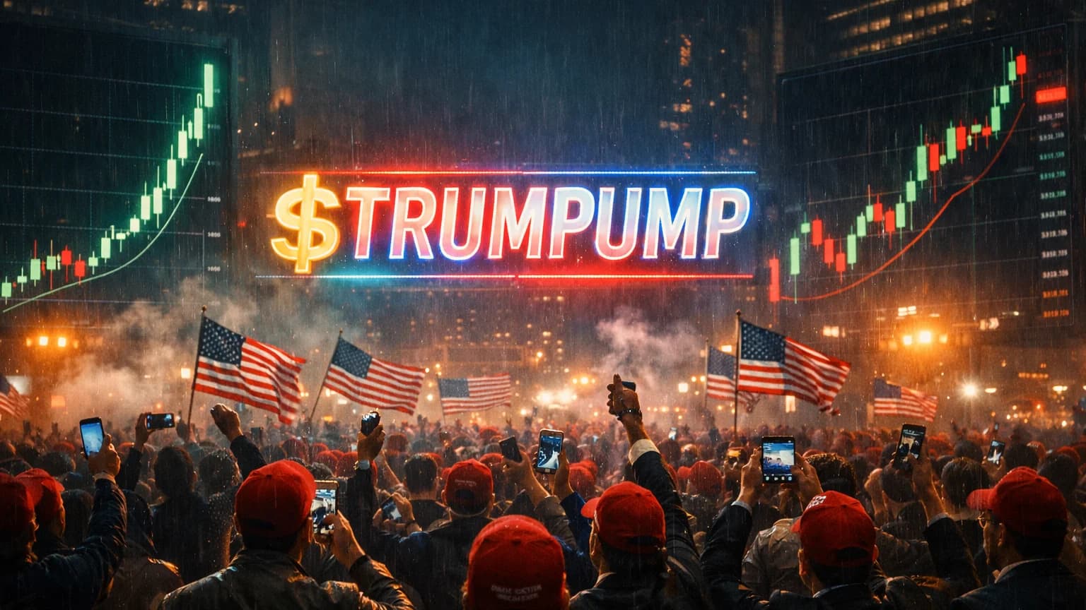 TRUMPUMP Just Did 935,000% in Eight Hours — The Political Meme Machine Is Back and It's Completely Unhinged