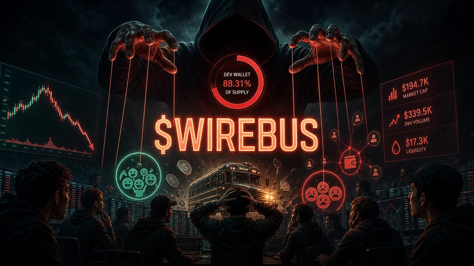 $WIREBUS Printed a Violent Solana First Leg, but the Next Read Is Mostly About Insider Overhang