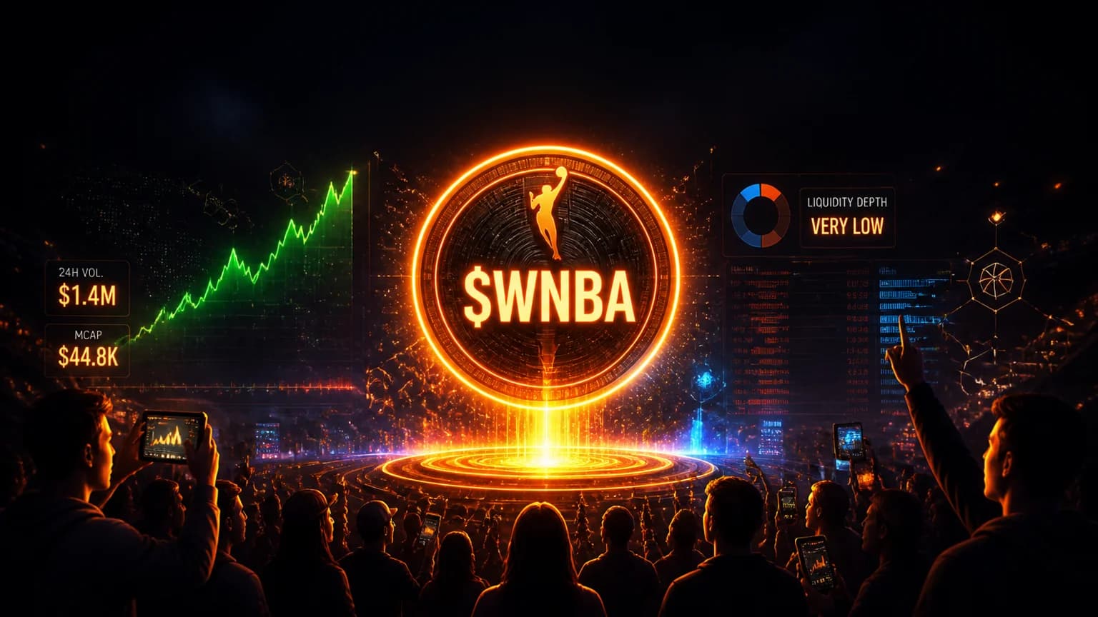 $WNBA Is Trading Like a Full Arena While Sitting on a $7K Solana Pool