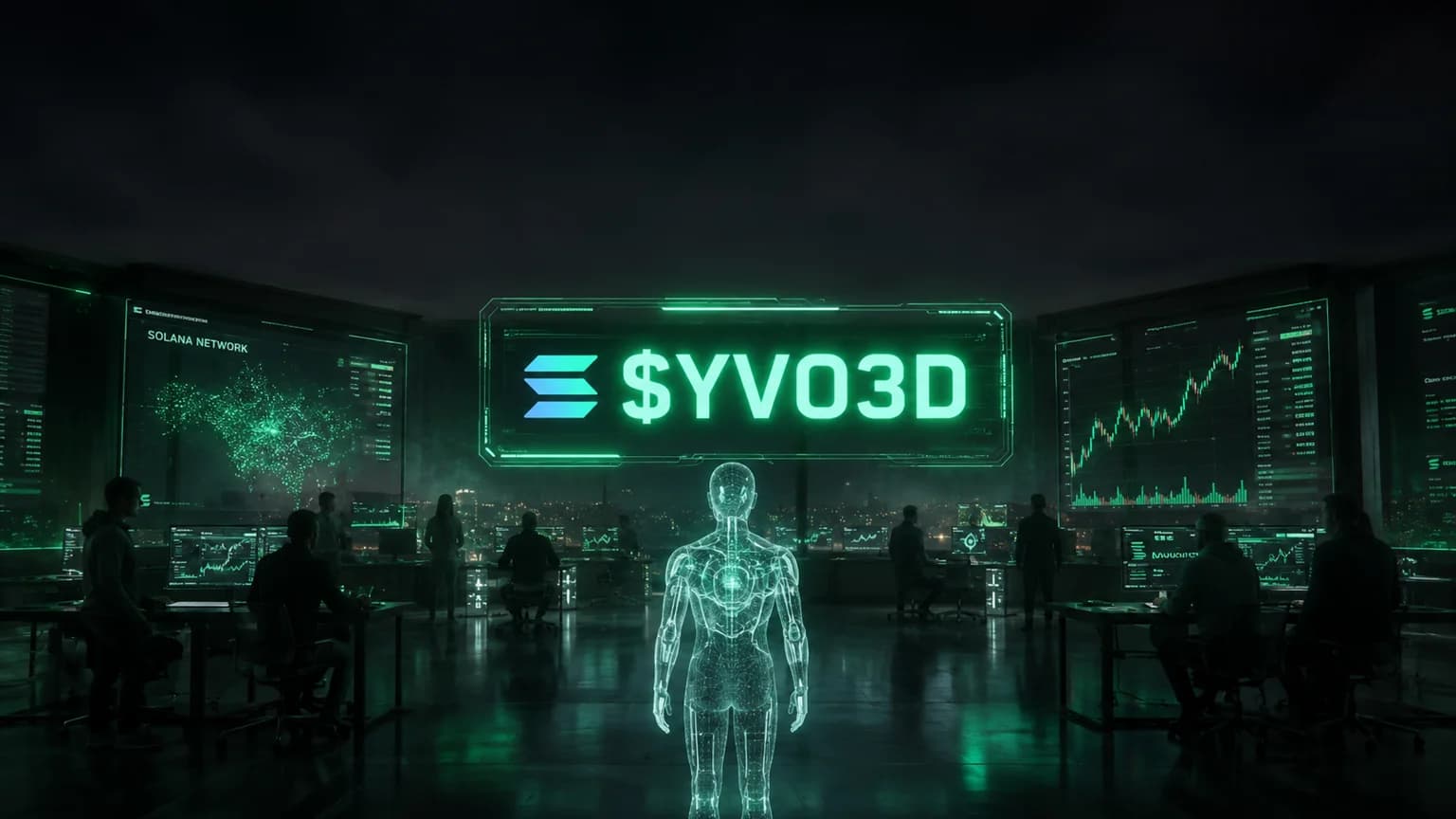 $YVO3D Is Running the Old AI Playbook on Solana, but the Tape Looks Cleaner Than Most Two-Hour Experiments