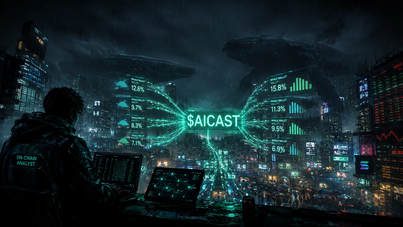 $AICAST Caught a Watched Wallet Early, but the Solana Holder Map Is Already Carrying Too Much Weight