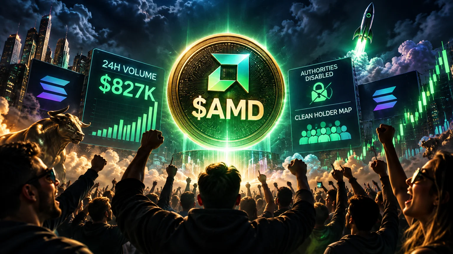 $AMD Turns Calendar-Meme Branding Into a Clean Early Solana Runner
