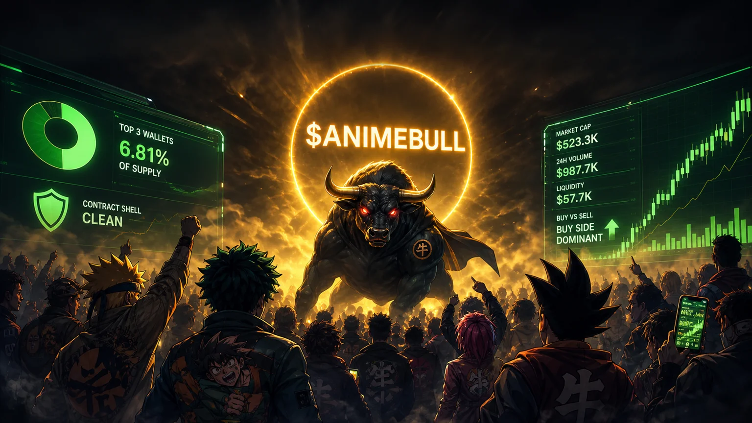 $ANIMEBULL Is the Cleanest Ansem Derivative on Solana So Far, but the Hard Part Starts After the Joke Lands