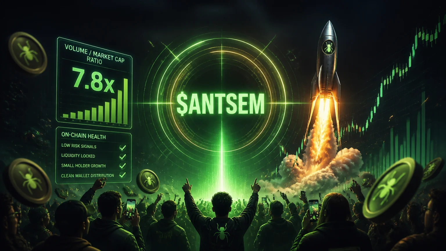 $ANTSEM Turns a Black-Ant Meme Into $2.7M of Solana Volume