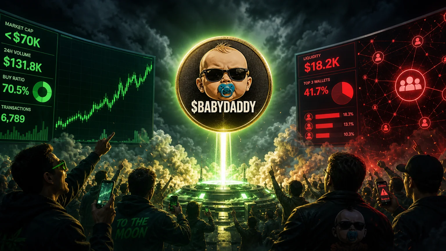 $BABYDADDY Is Still Printing First-Day Solana Heat, but the Tiny Board Leaves No Room for Delusion