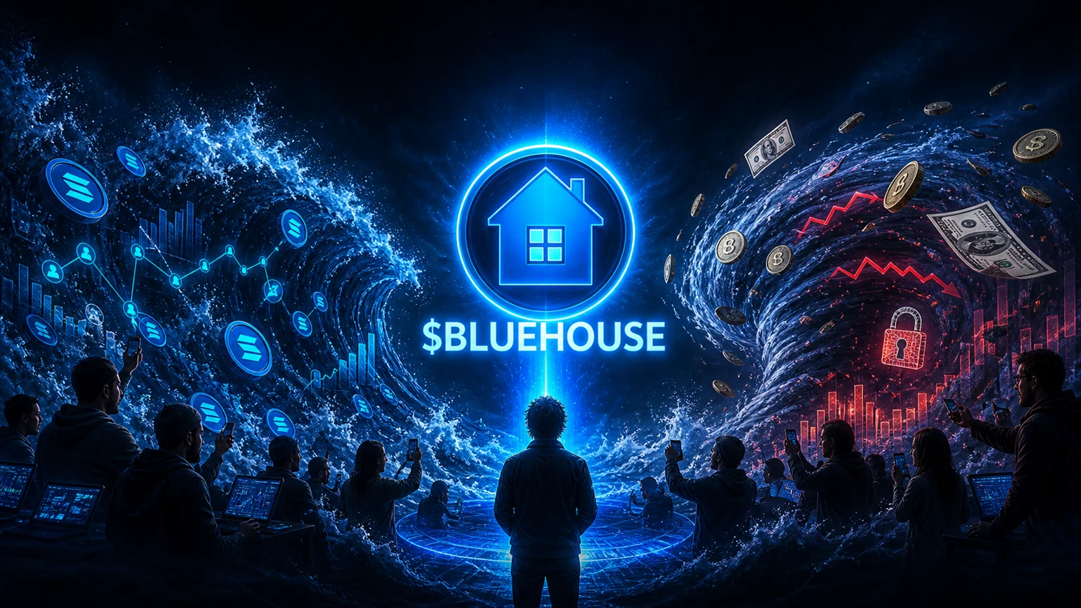$BLUEHOUSE Turns a White House Joke Into a $983K Solana Volume Sprint