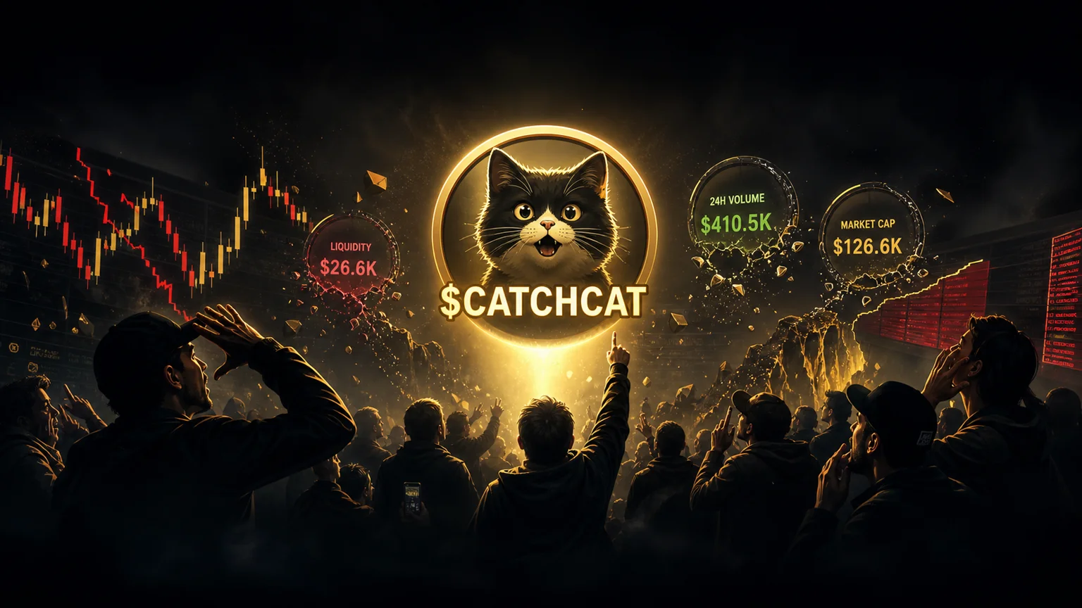 $CATCHCAT Found a Fast Wallet Bid, but the Solana Board Still Has a $27K Liquidity Trap Under It