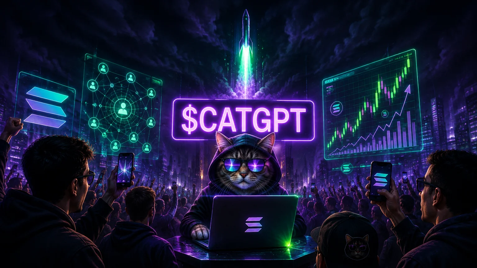 $CATGPT Turns the AI-Cat Joke Into a Real Solana Volume Test
