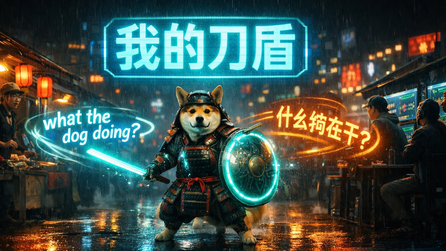 A Chinese Pun That Sounds Like 'What the Dog Doing?' Just Pumped 389% on Solana