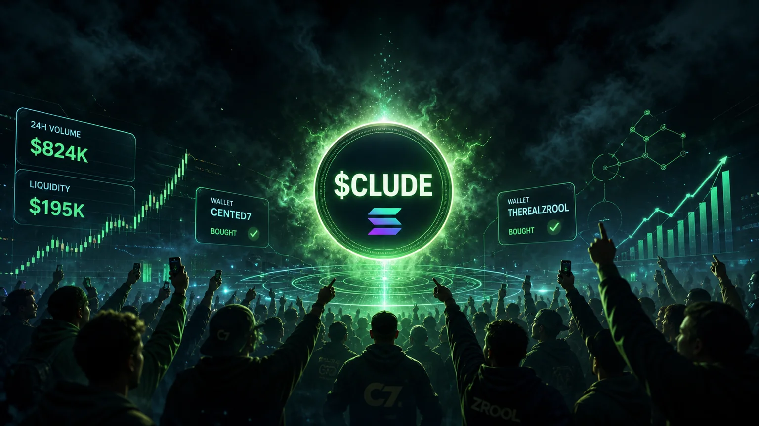 $CLUDE's Watched-Wallet Pile-In Is Testing a $195K Liquidity Wall
