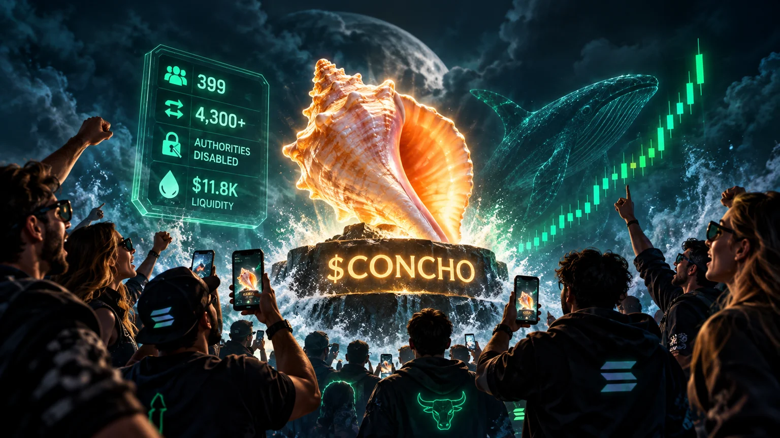 $CONCHO Rips 804% In Its First Hour, But The Pool Is Still Tiny