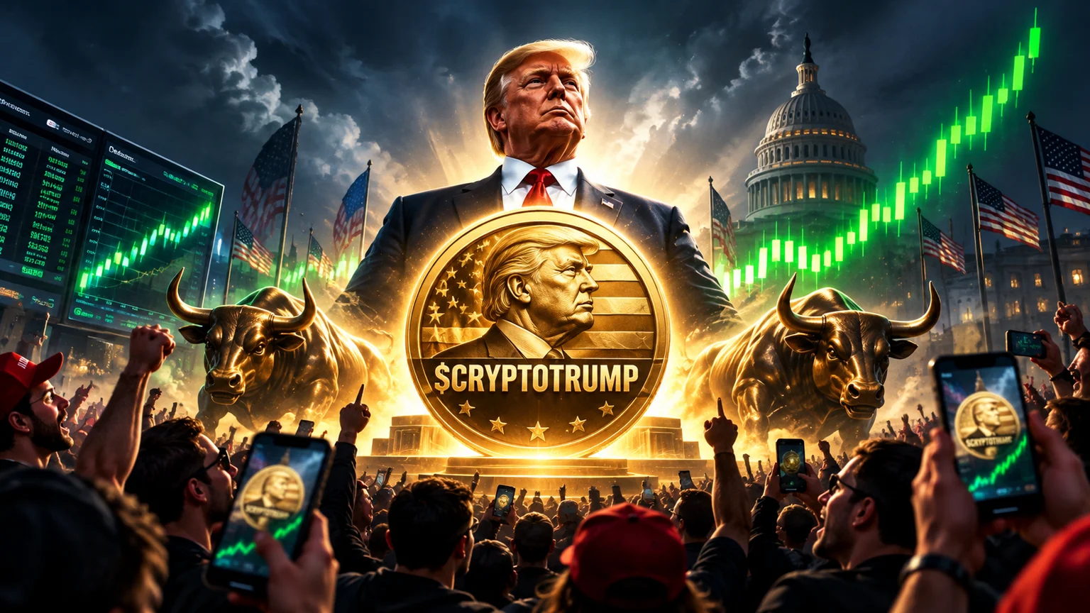 $CRYPTOTRUMP Turns the Election Meme Into a Fast Solana Bid