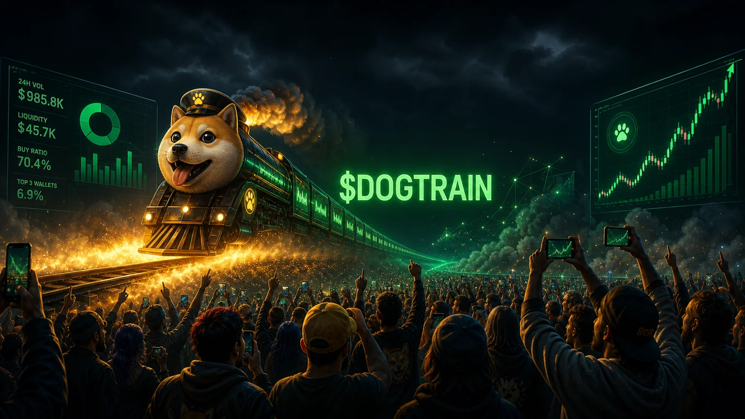 $DogTrain Built a Cleaner Solana Runner Board Than Most, but the Meme Still Needs a Bigger Crowd Than the First Rush