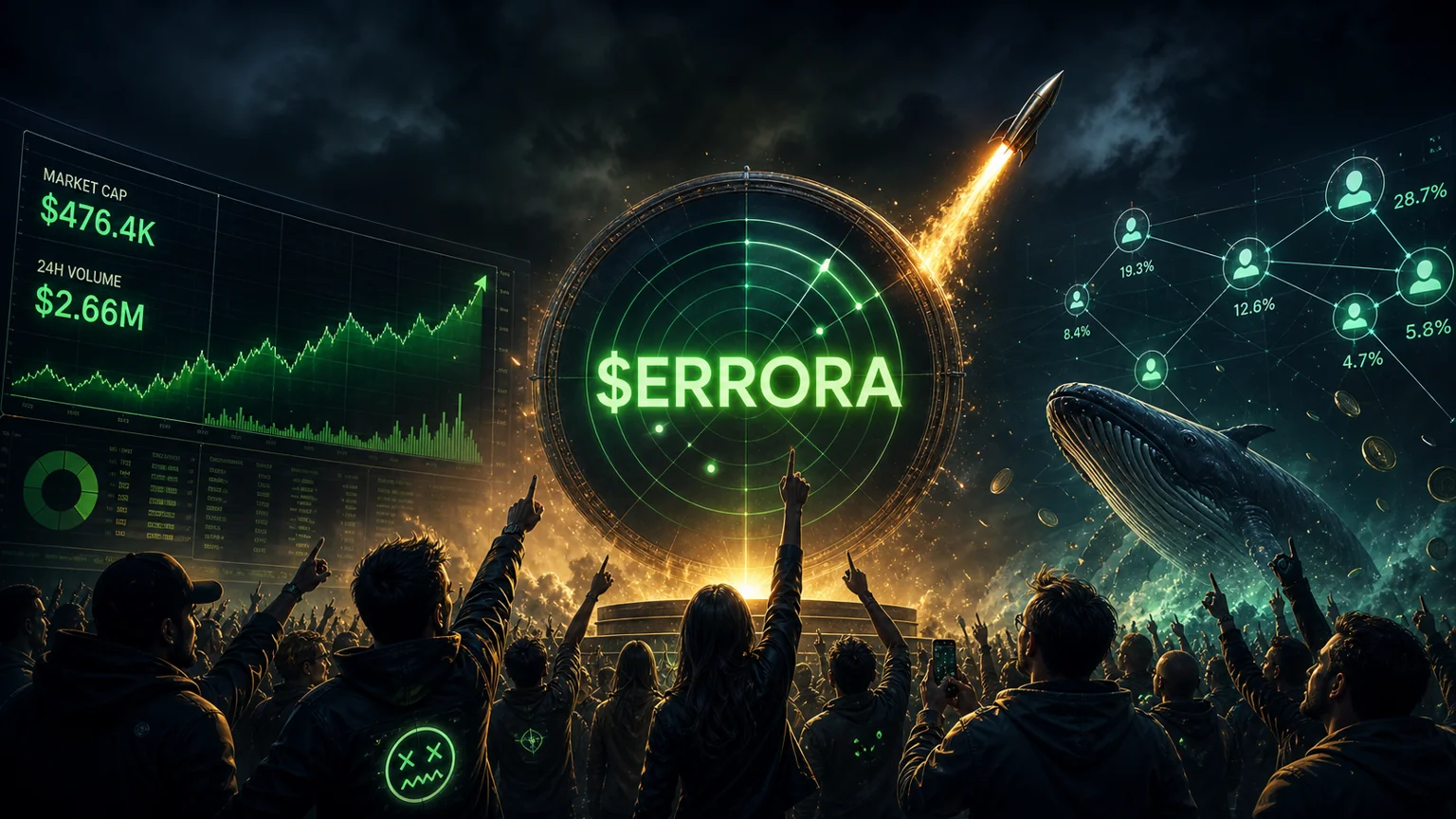 $ERRORA Printed the Fastest Board on Solana This Morning, but the Real Test Starts Now That the Holder Stack Is Visible