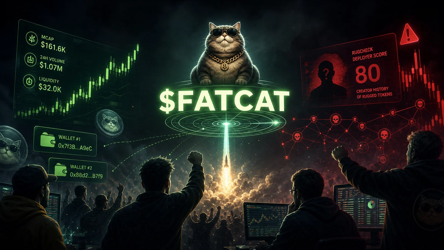$FATCAT Turned Watched-Wallet Buys Into a Live Solana Chase, but the Deployer Shadow Never Leaves the Screen