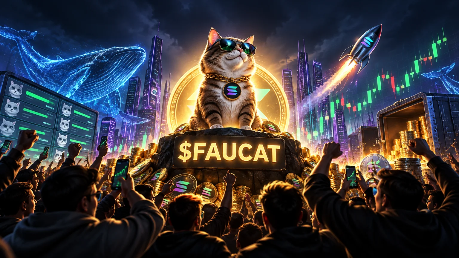 $FAUCAT Rips Out of Pump.fun, but the Holder Map Is the Real Test