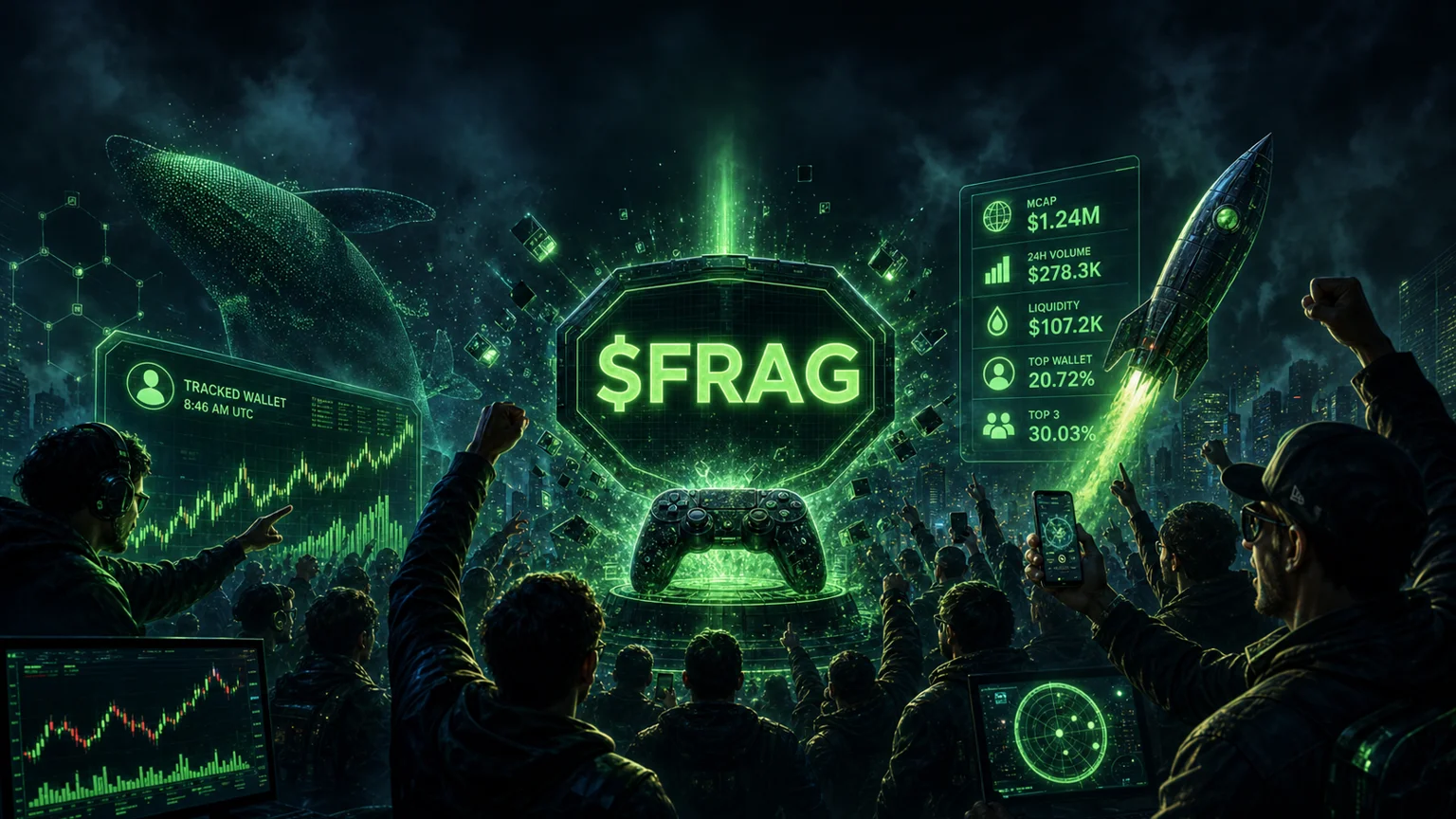 $FRAG Just Pulled a Watched-Wallet Bid, but the Real Test Is Whether the Holder Map Can Keep Up