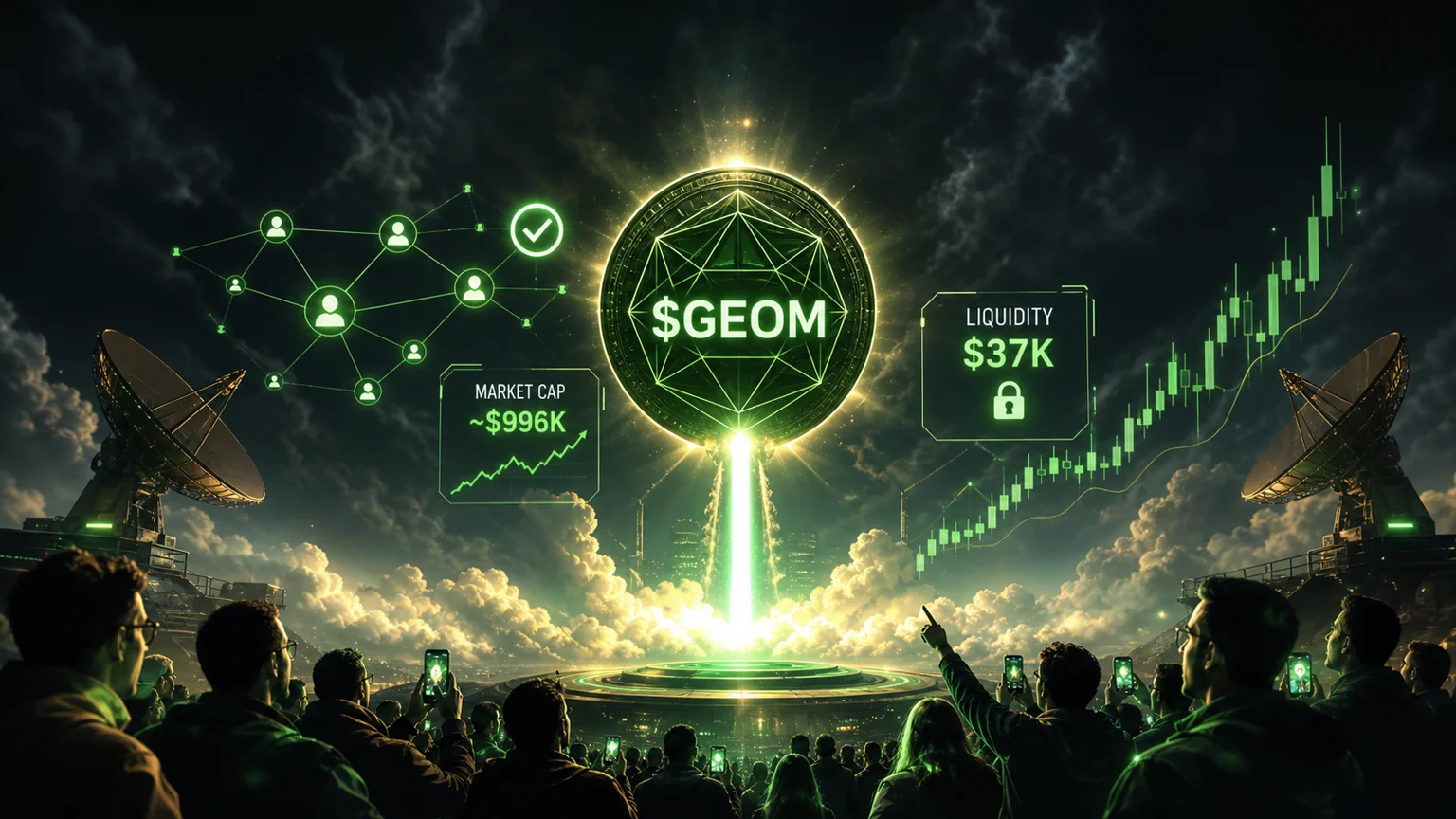 $GEOM Just Turned a First-Day Solana Launch Into a $2.49M Volume Test