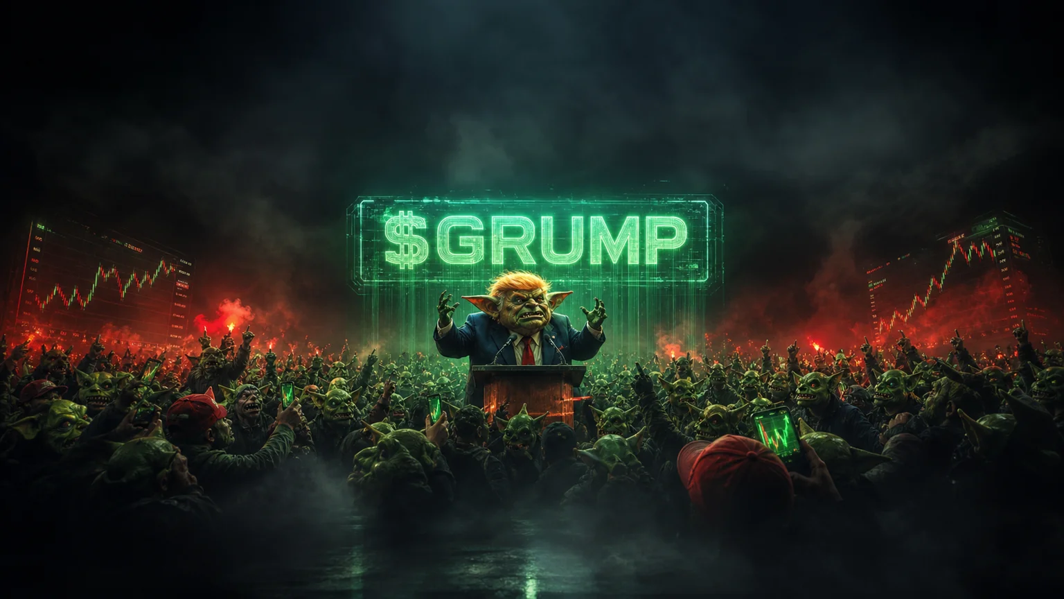 Goblin Trump Pushed $1.47M of First-Session Volume as Solana Leaned Back Into Political Goblin Mode