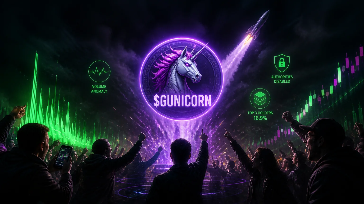 $GUNICORN Turned a 13-Hour pump.fun Launch Into $12.7M of Solana Volume, and the Holder Map Is Cleaner Than the Chart Looks