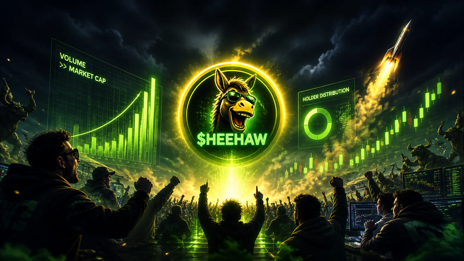 $HEEHAW Turns a Justice Meme Into a Fast Solana Tape