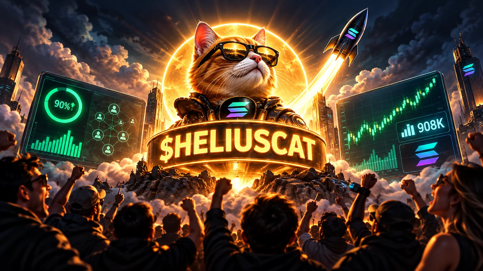 $HELIUSCAT Turns Solana Cat Meta Into a Clean Volume Anomaly