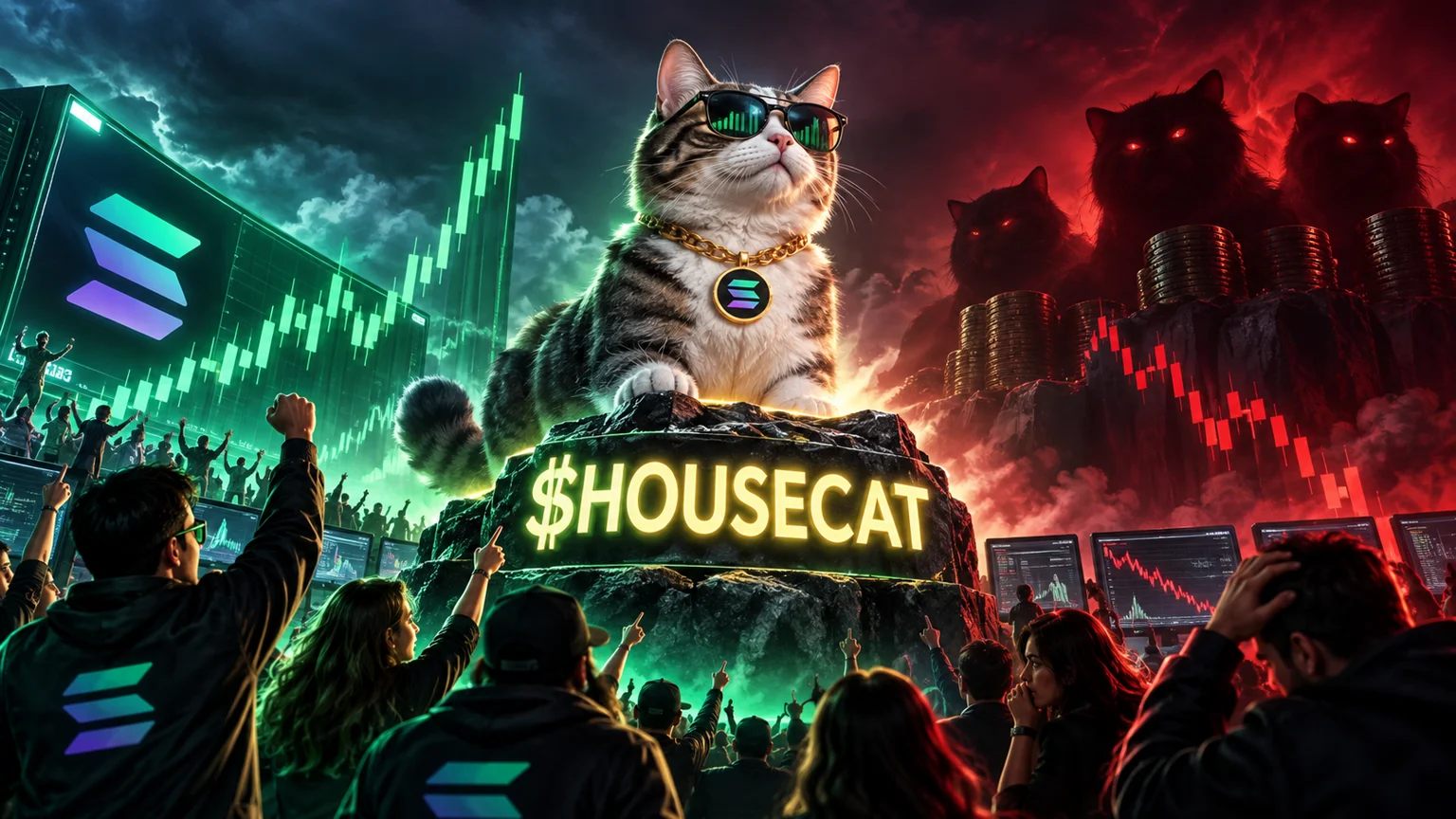 $HOUSECAT Ripped 2,544%, Then Slid 23% in an Hour. The Holder Map Is the Real Test