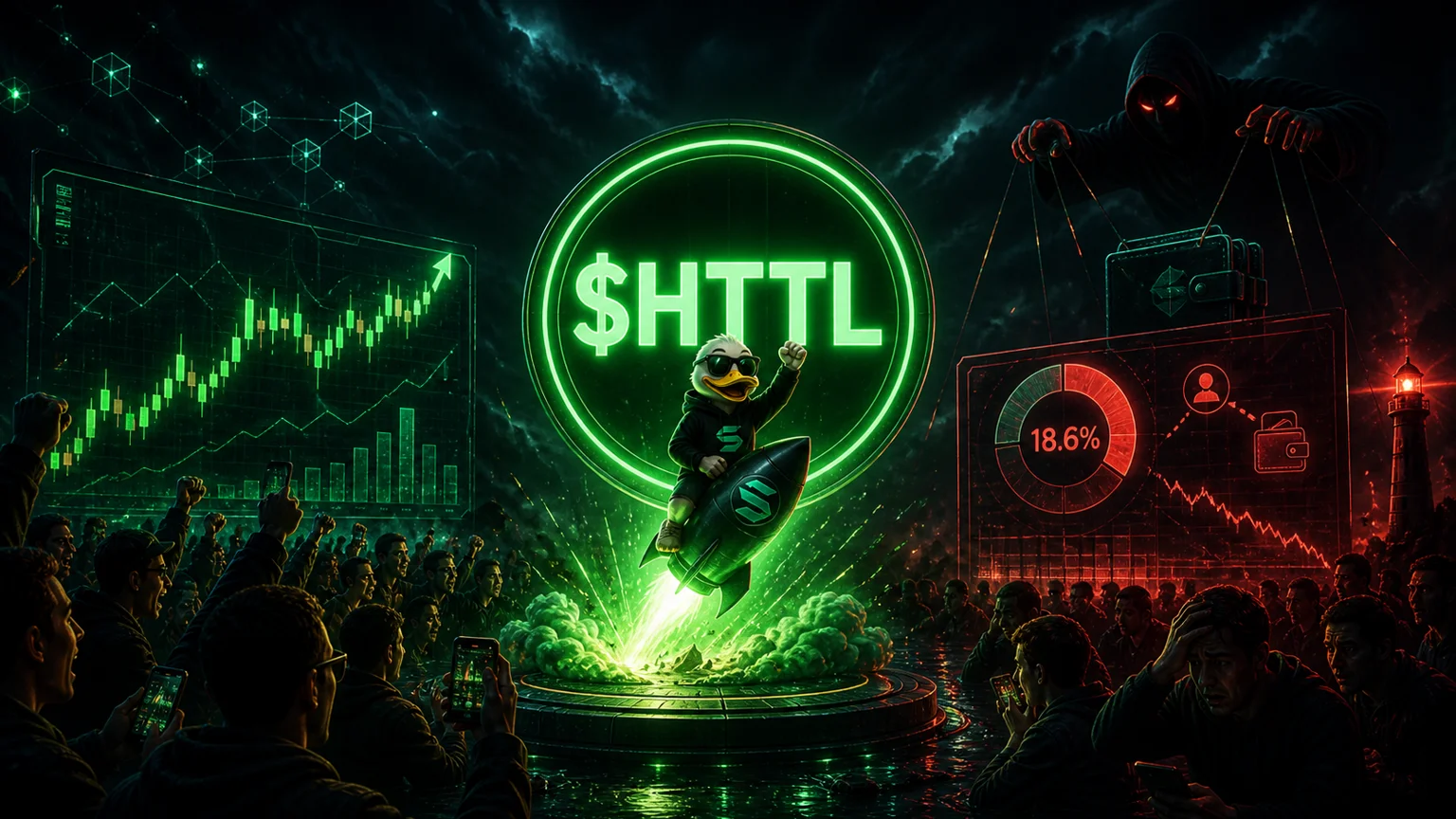 $HTTL Is Ripping Again, But One Visible Wallet Makes This Solana Reprice Harder to Trust