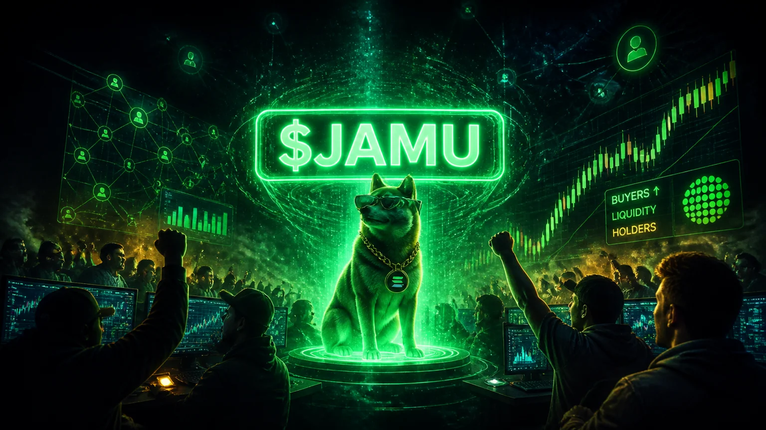 $JAMU Gets a Second-Day Reprice as Statement Dog Finds Fresh Solana Flow