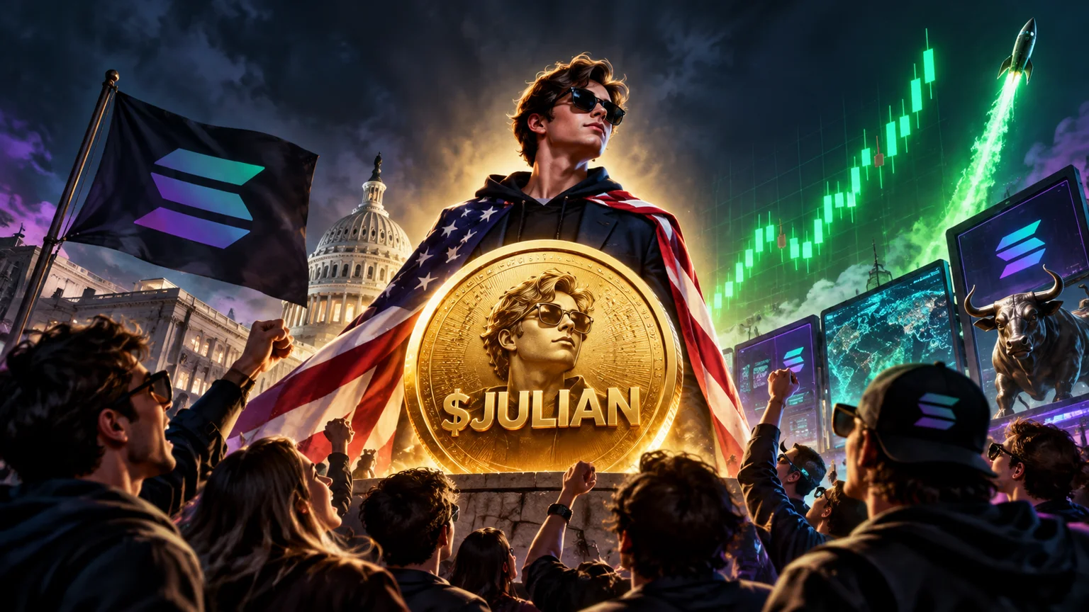 $JULIAN Turns Assange Culture Into a Solana Reprice