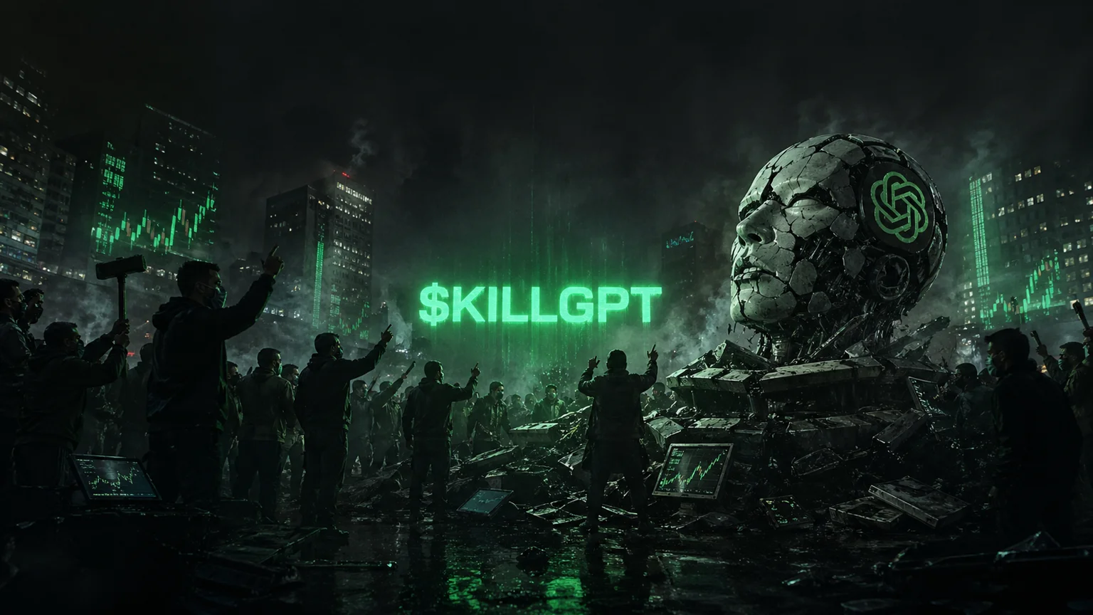 KILLGPT Just Pushed $1.3M in Volume in 3.6 Hours as Solana's Anti-AI Meme Found a Real Bid