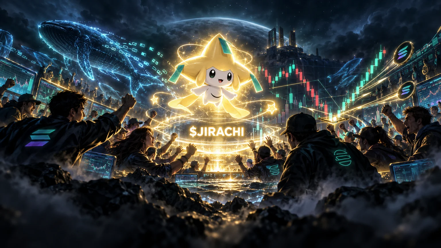 $JIRACHI Turns Pokemon Pack Nostalgia Into a Real Solana Volume Test