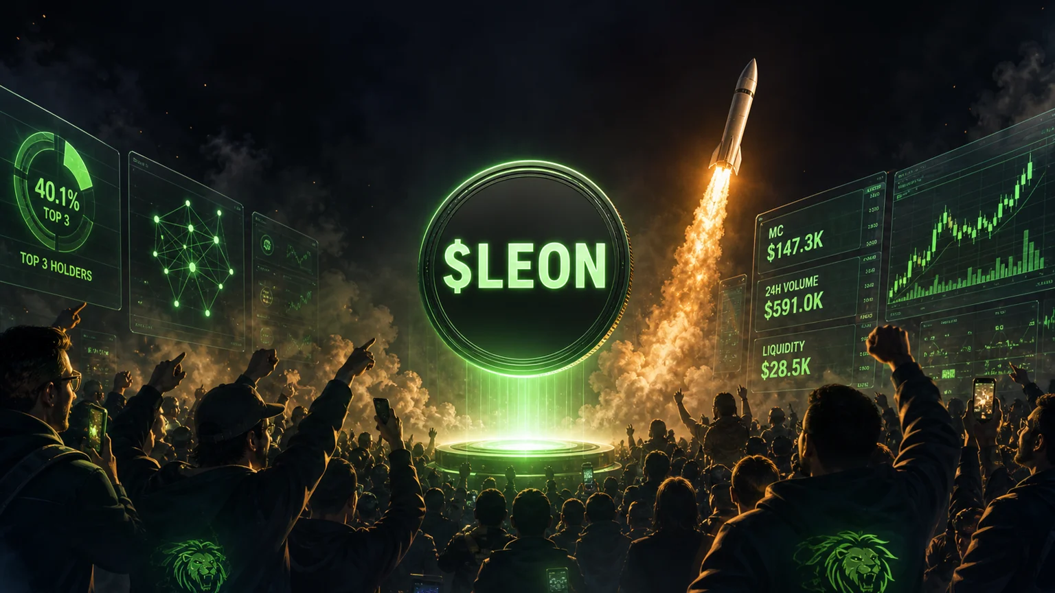 $LEON Has the Watched-Wallet Launch Every Solana Trader Notices, but the Holder Map Gets Tight Fast
