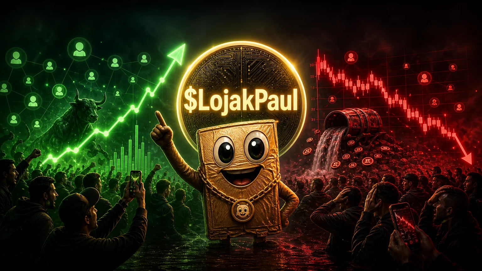 $LojakPaul Exploded 3,111% in a Day on Cardboard Hype and Now Has to Prove It Was More Than a Costume Change