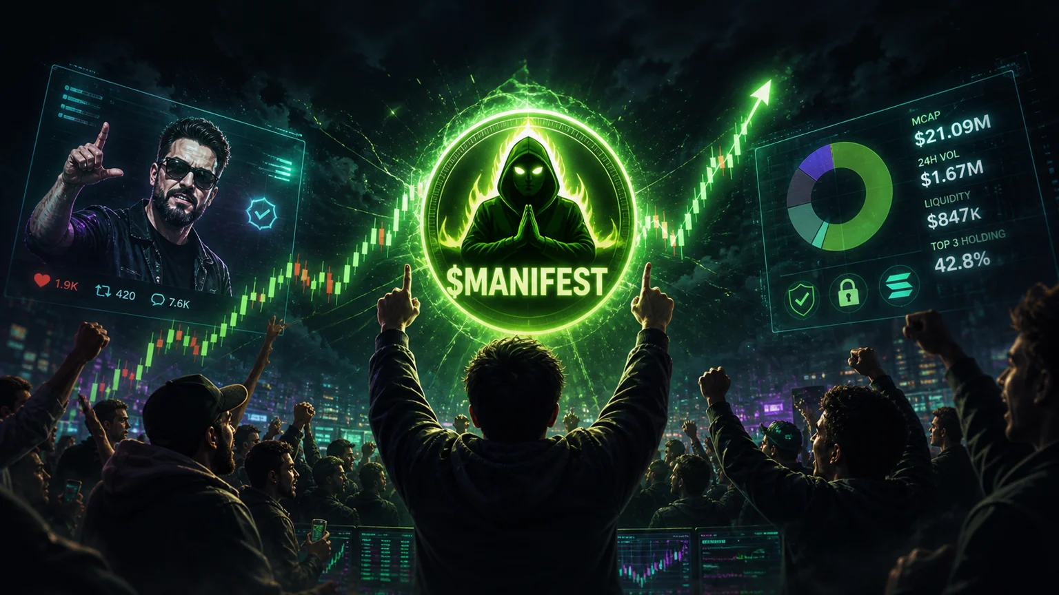 $MANIFEST Is Trying to Reclaim the Solana Meme Lead, but the Holder Map Still Makes Every Bounce Earn It