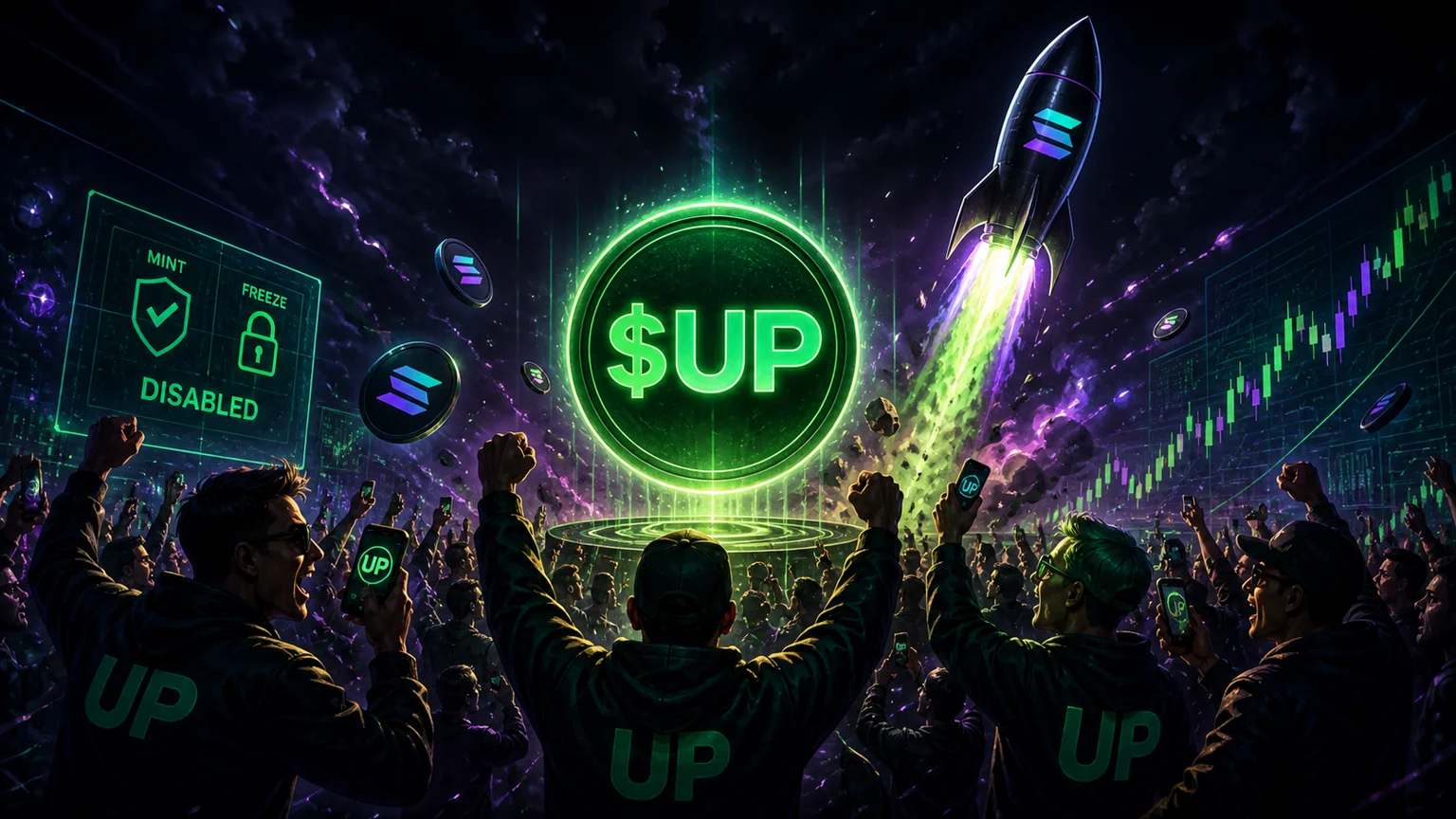 $UP Rips 453% in Its First Hours, But the Exit Door Is Still Thin