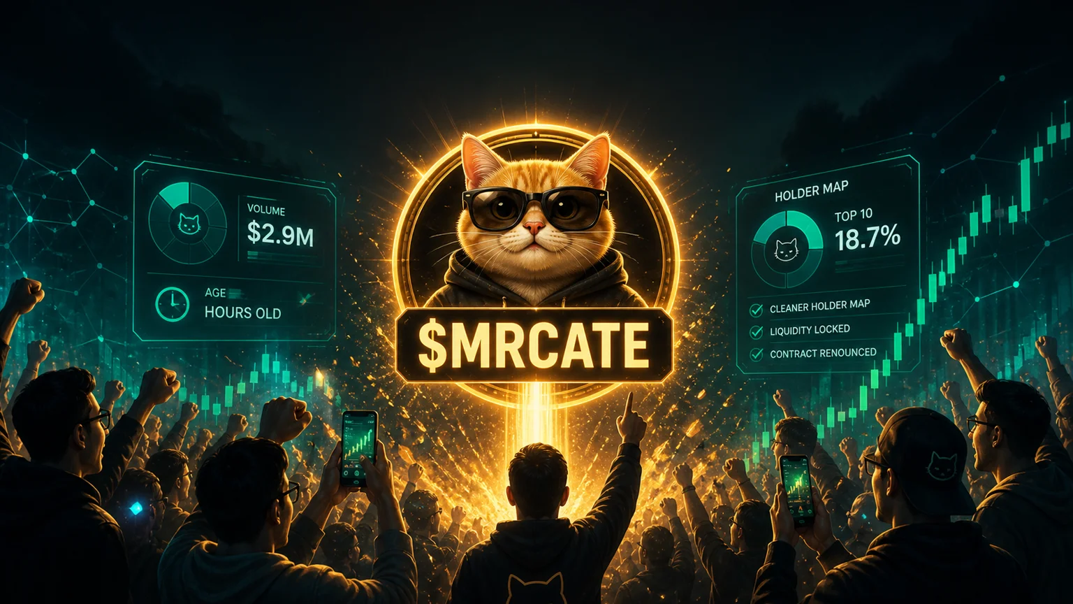 $MRCATE Turns a Fresh Cat Meme Into a Fast Solana Culture Bid