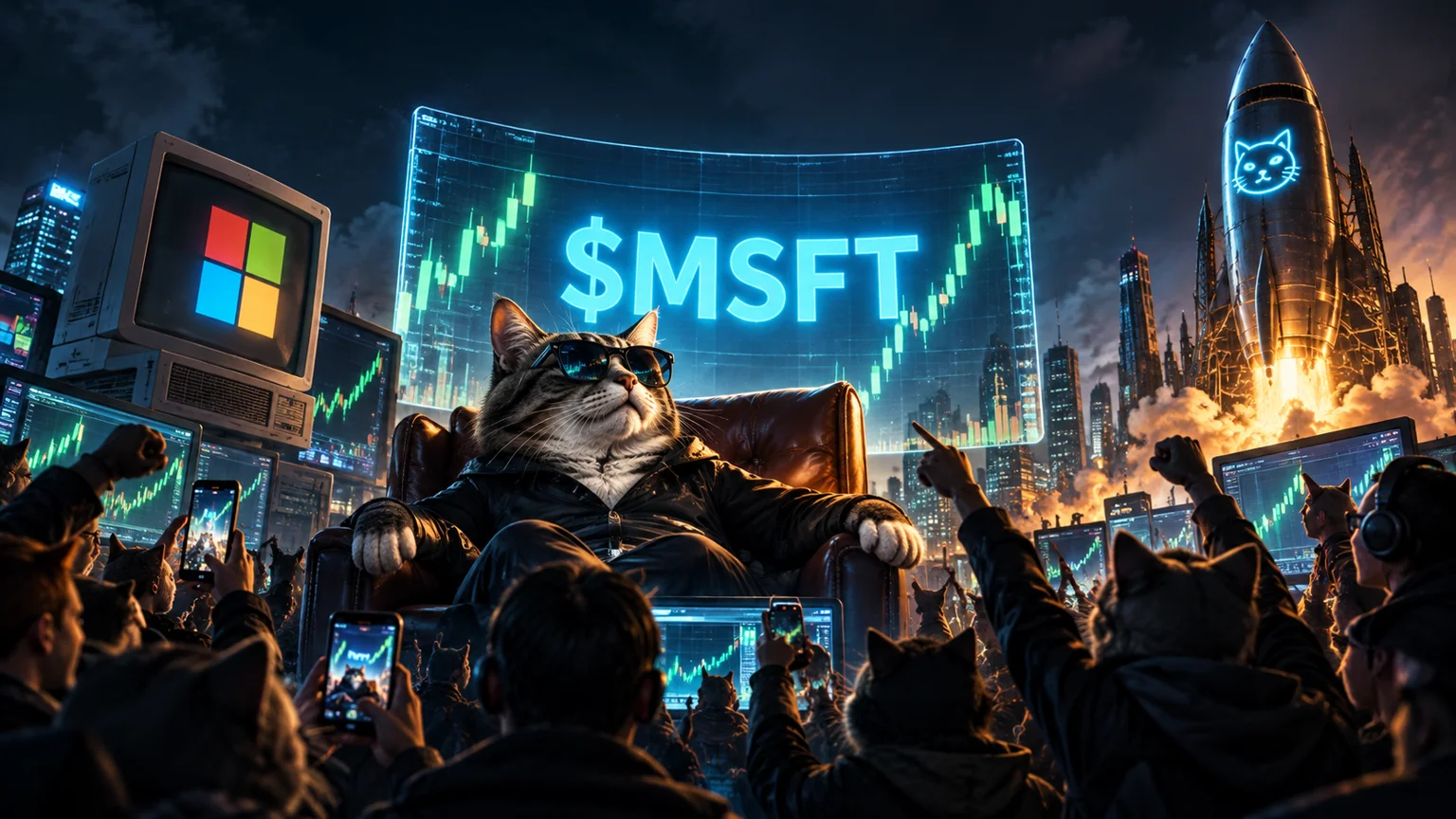 $MSFT Turns a Microsoft Ticker Joke Into a Solana Volume Bid