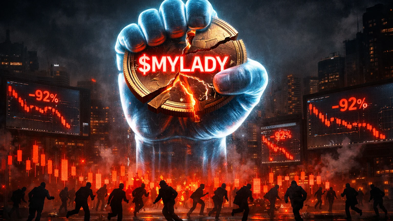 One Wallet Held 75% of $MYLADY's Supply. Then the Chart Dropped 92%.