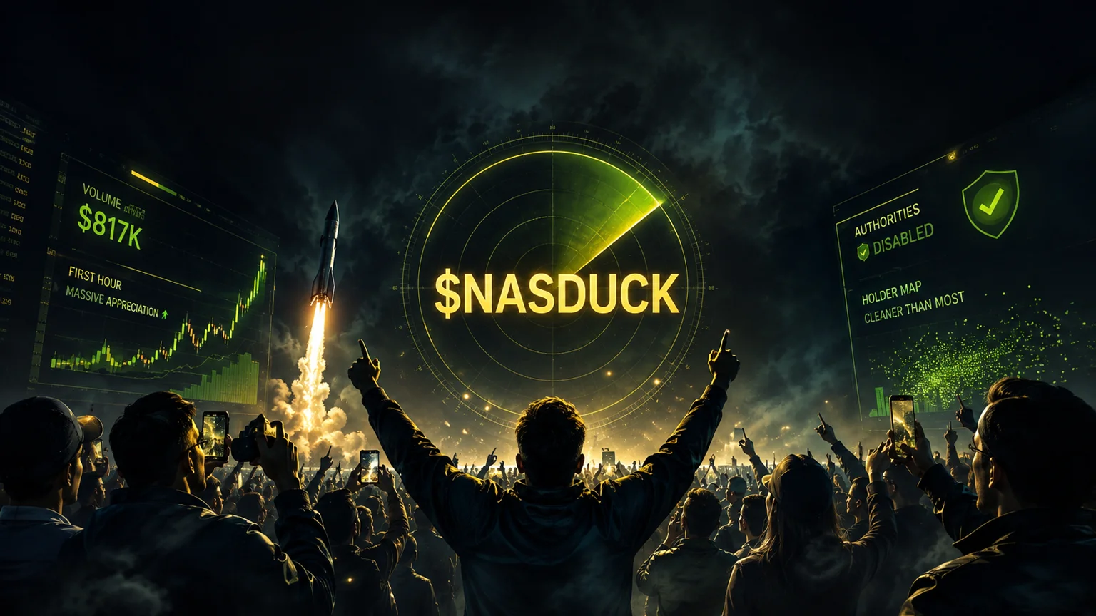 $NASDUCK Turns a Nasdaq Gag Into a 22-Minute Pump.fun Sprint