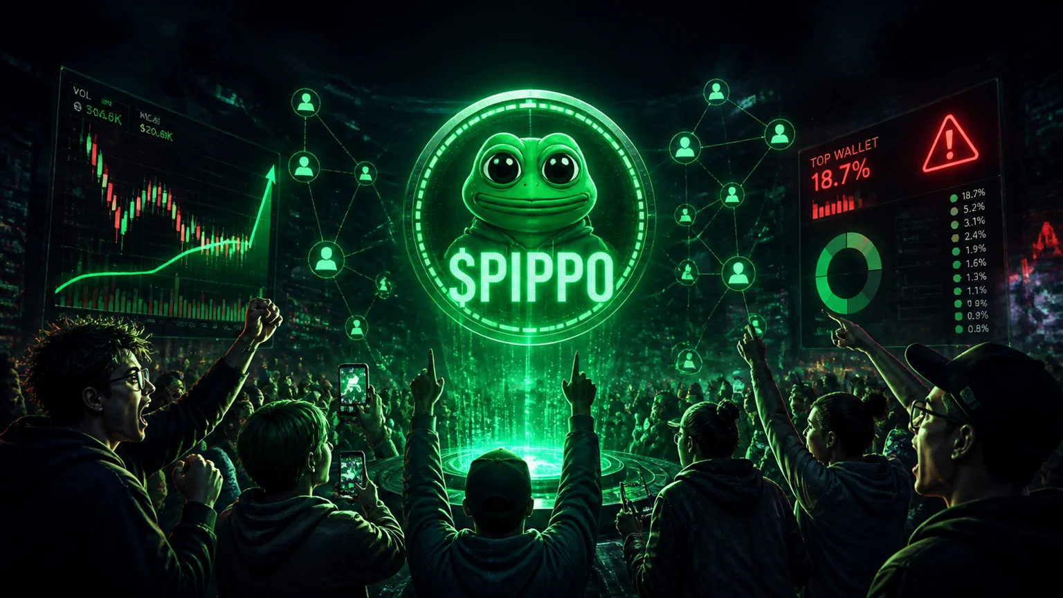 $PIPPO Rips 185% in an Hour, but the Holder Map Is the Real Story