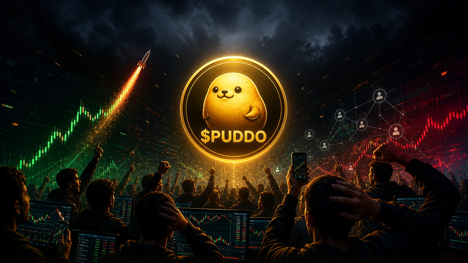 $PUDDO Ripped 568% in Its First Hour. Now the Trade Is an Exhaustion Test