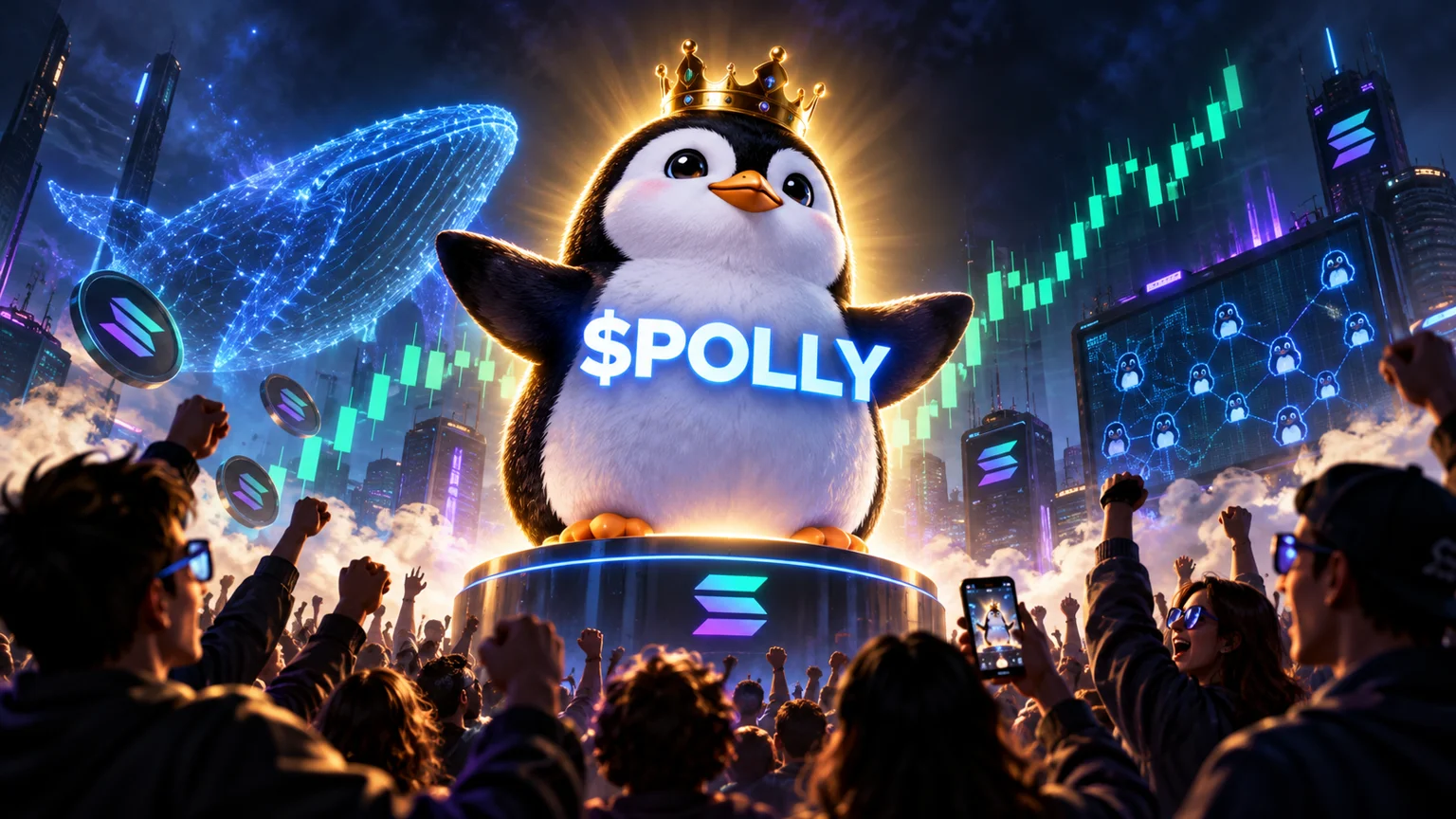 $POLLY Is Turning Pudgy Penguin Culture Into A Fast Solana Bid