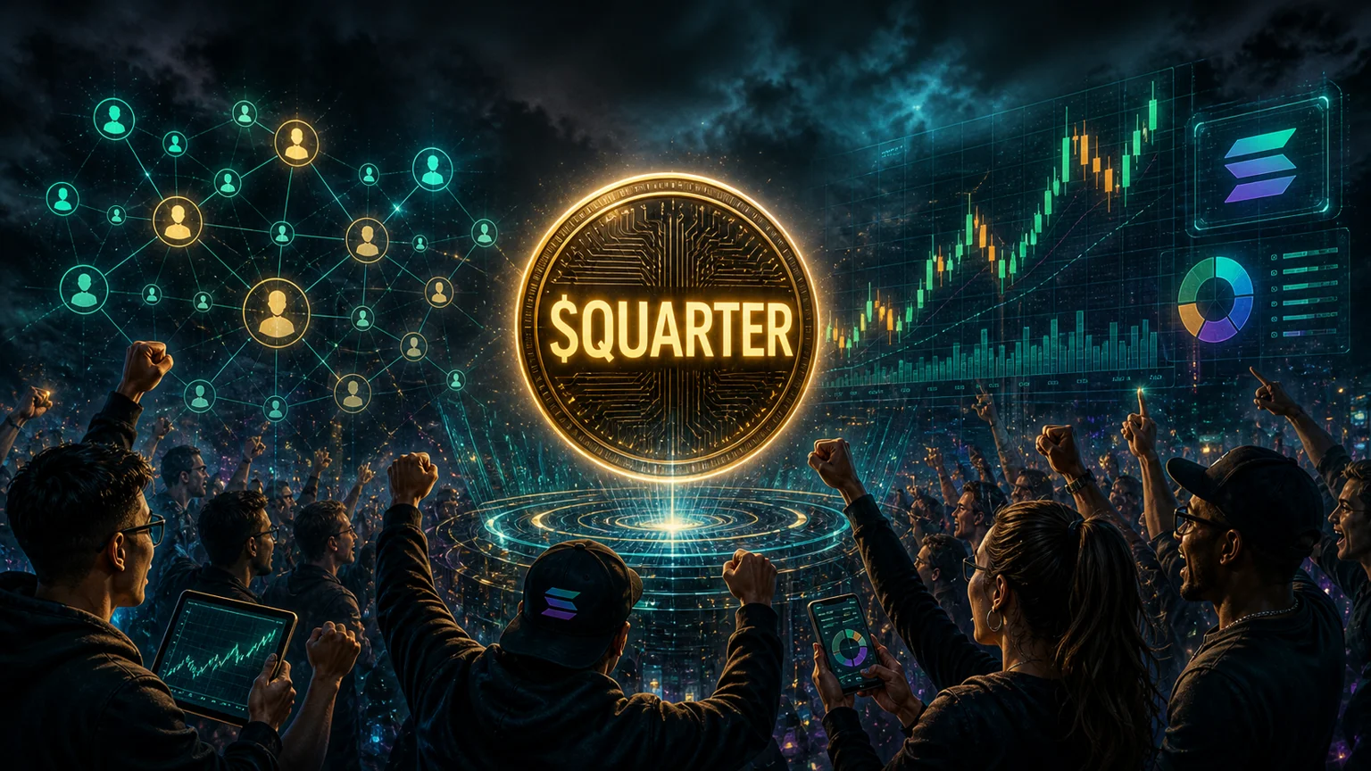 $QUARTER Flips a Tiny Solana Meme Into $400K of Volume in 24 Hours