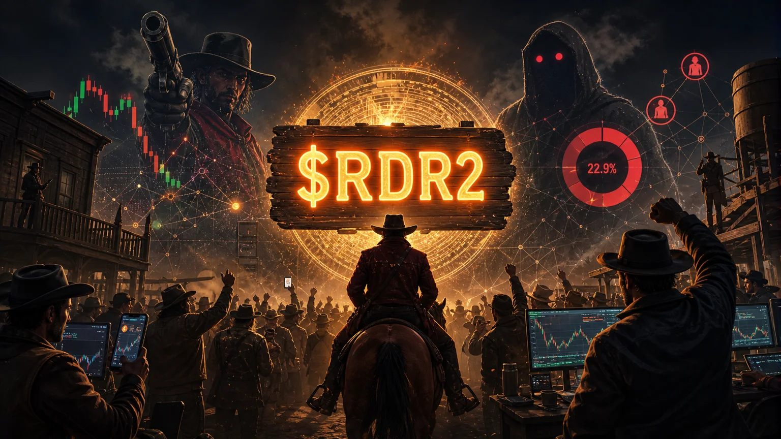 $RDR2 Printed a Violent Solana Culture-Meme Bid, but the First-Day Holder Map Still Makes This Western Chase Speculative