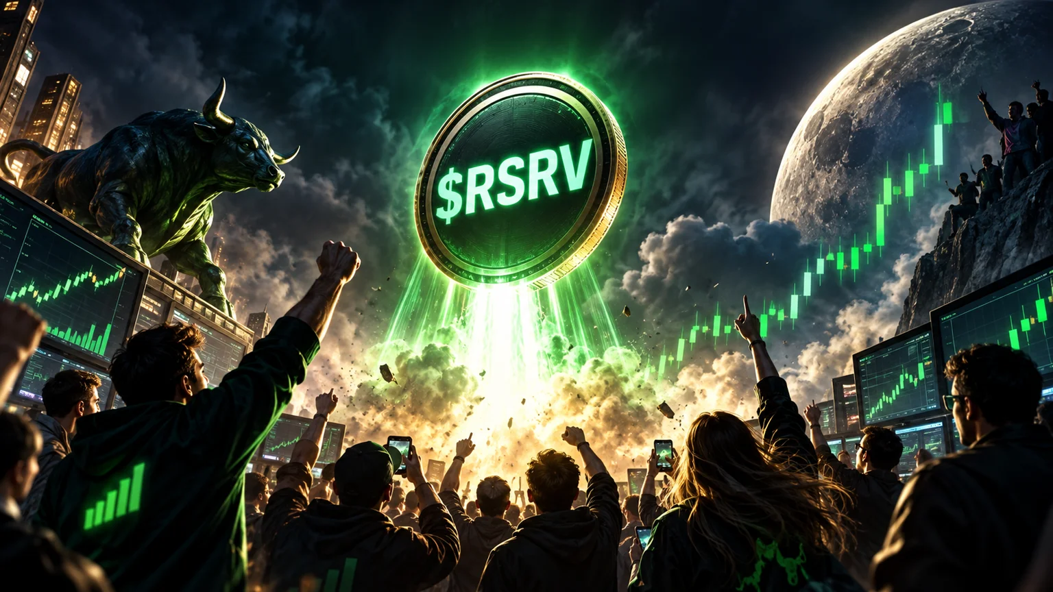 $RSRV Just Printed a 16,000% Solana Launch Candle. The Real Test Is Liquidity, Not Hype