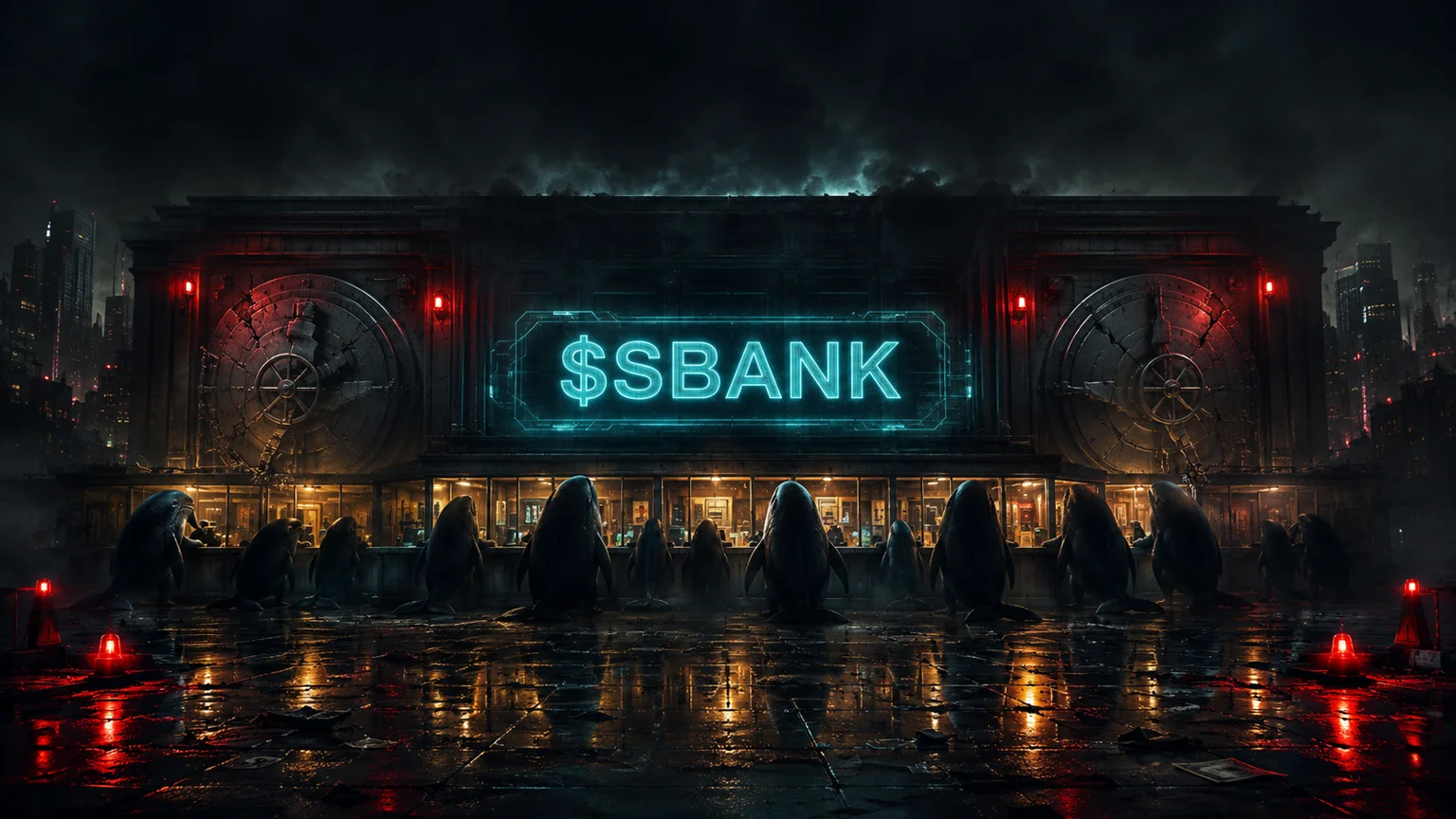 $SBANK Turned a Fake-Bank Meme Into a Solana Sprint, but the Cap Table Still Looks Too Tight for a Clean Read